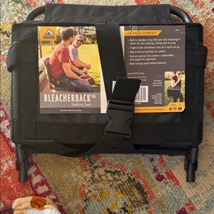NWT GCI Outdoor BleacherBack Stadium Seat in Black